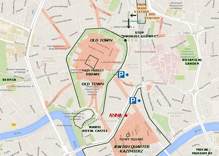 شقة Anna, Center كراكوفيا